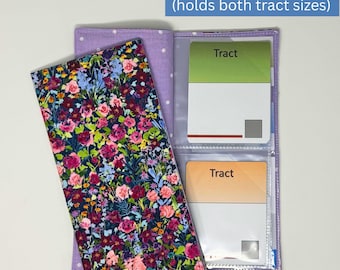 Spring bloom BOTH SIZE tract holder/ tract organizer