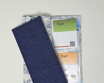 Blue Dash- BOTH SIZE tract holder/ tract organizer
