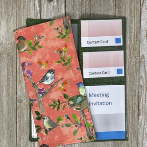 Feathered Friends JW Tract holder/organizer na traktaty z kieszeniami na zaproszenia na spotkania i karty kontaktowe – organizer na potrzeby służby JW