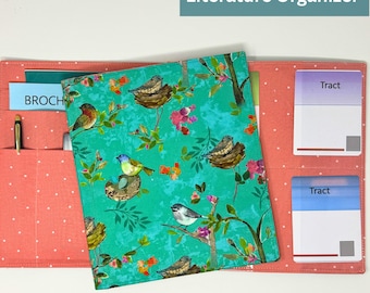 Aqua Feathered friends literature organizer JW ministry organizer, pioneer gift