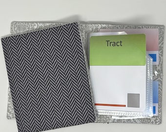 Herringbone NEW SIZE tract holder/ tract organizer