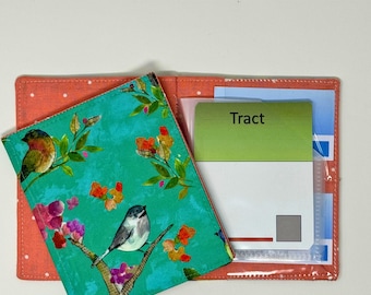 Aqua Feathered Friends NOWY ROZMIAR uchwyt na ulotki/organizer na ulotki