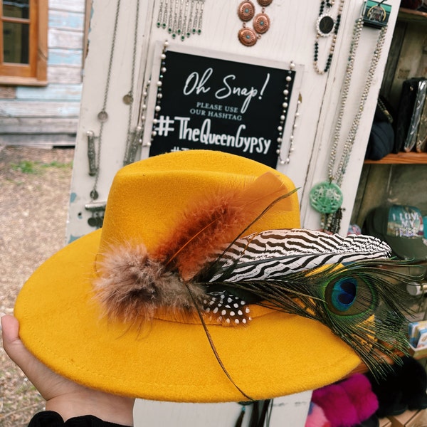 Mustard Yellow Hat Etsy