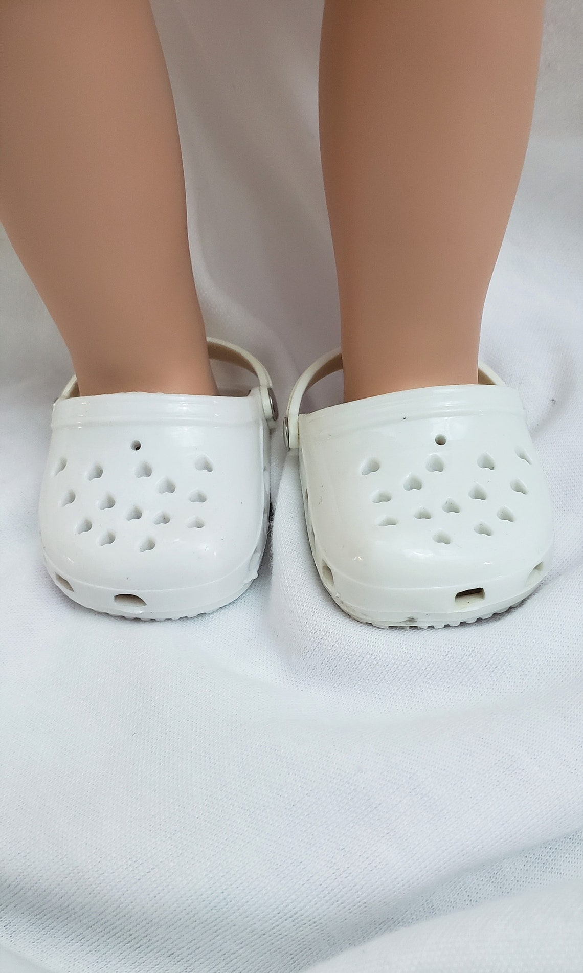 White 18 in Doll Crocs Rubber Garden Clogs Summer Beach Etsy