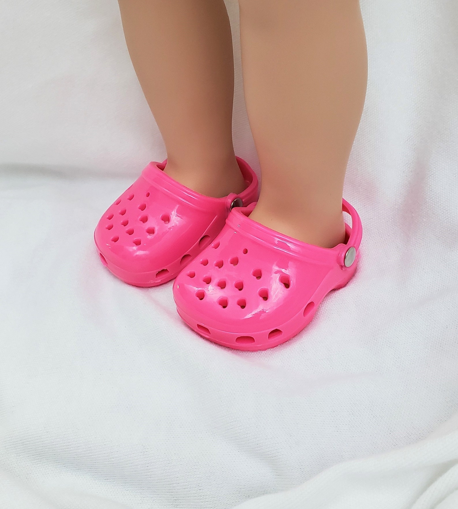 Hot Pink 18 en Doll Crocs Rubber Garden Clogs Summer Beach | Etsy