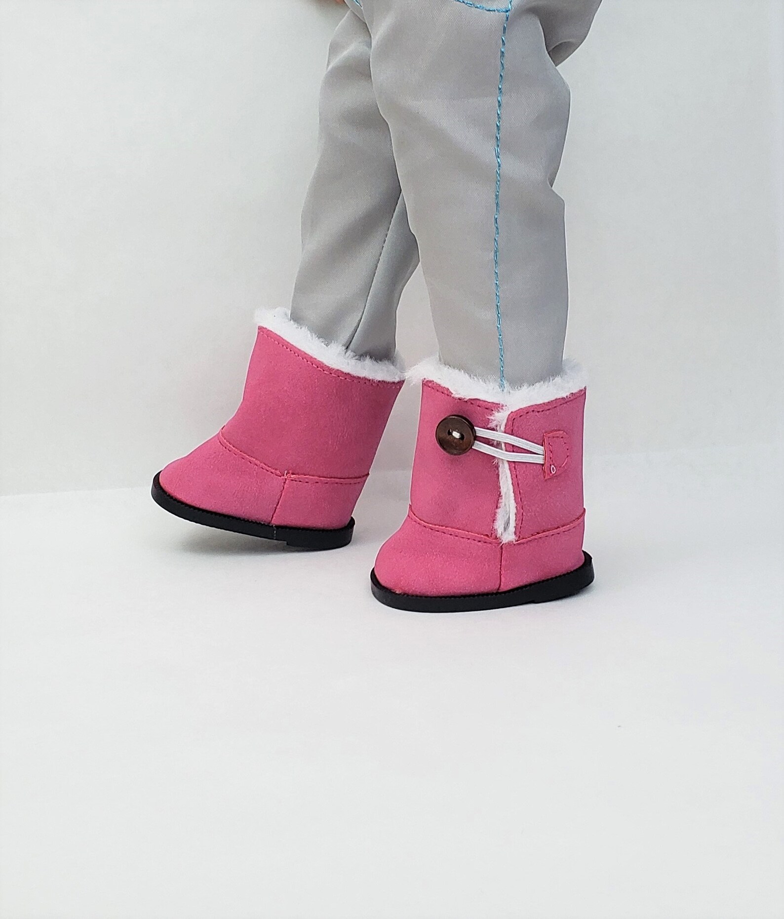 Pink Doll Boots Winter Boots Fur Lined Boots American Etsy