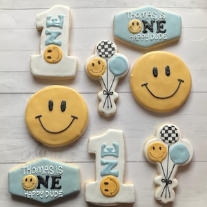 One happy dude birthday cookies