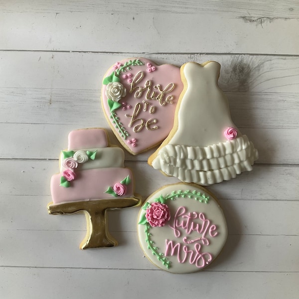 Bridal Shower Cookies Etsy