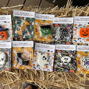 Halloween Mini Kekse mit Kekskarten