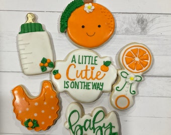 Little Cutie Cookies Baby Shower Cookies