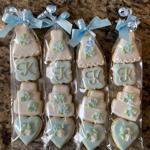 Bridal shower mini cookie favor packs