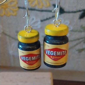 Cute Vegemite earrings | quirky and kitsch! | food lover