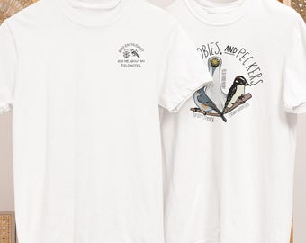 Funny Birdwatching Shirt, Titmouse, Booby, Woodpecker Graphic Tee