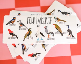 Vogelsticker met vogelmotief, grappige vinyl autosticker, cadeau voor vogelliefhebbers