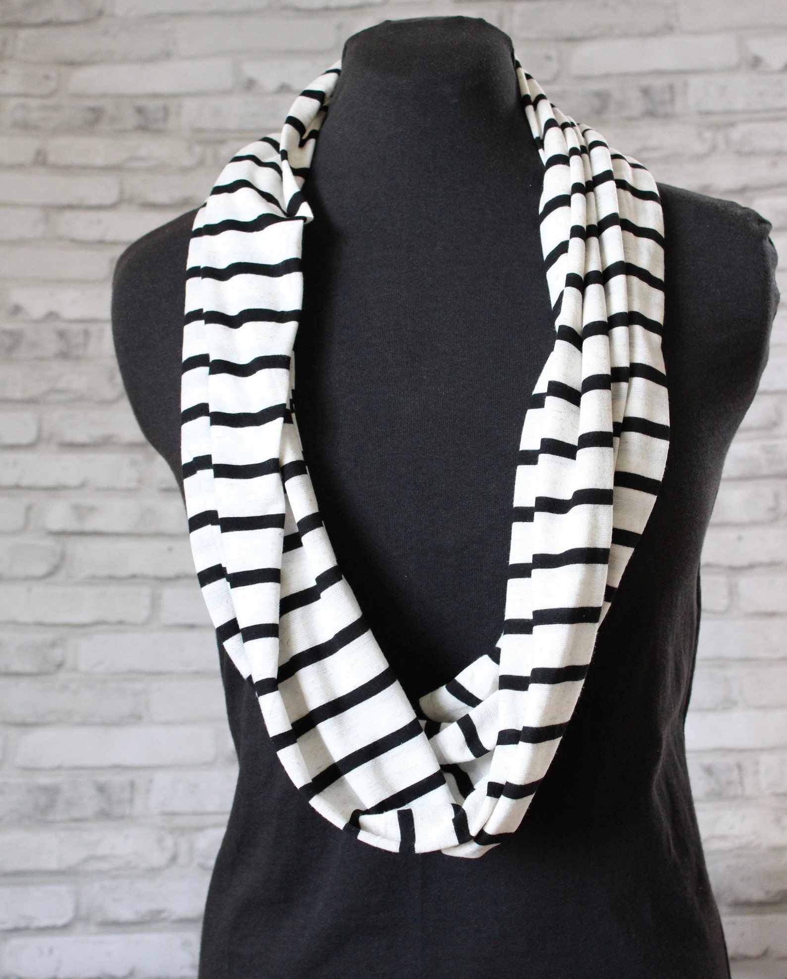 black stripe scarf