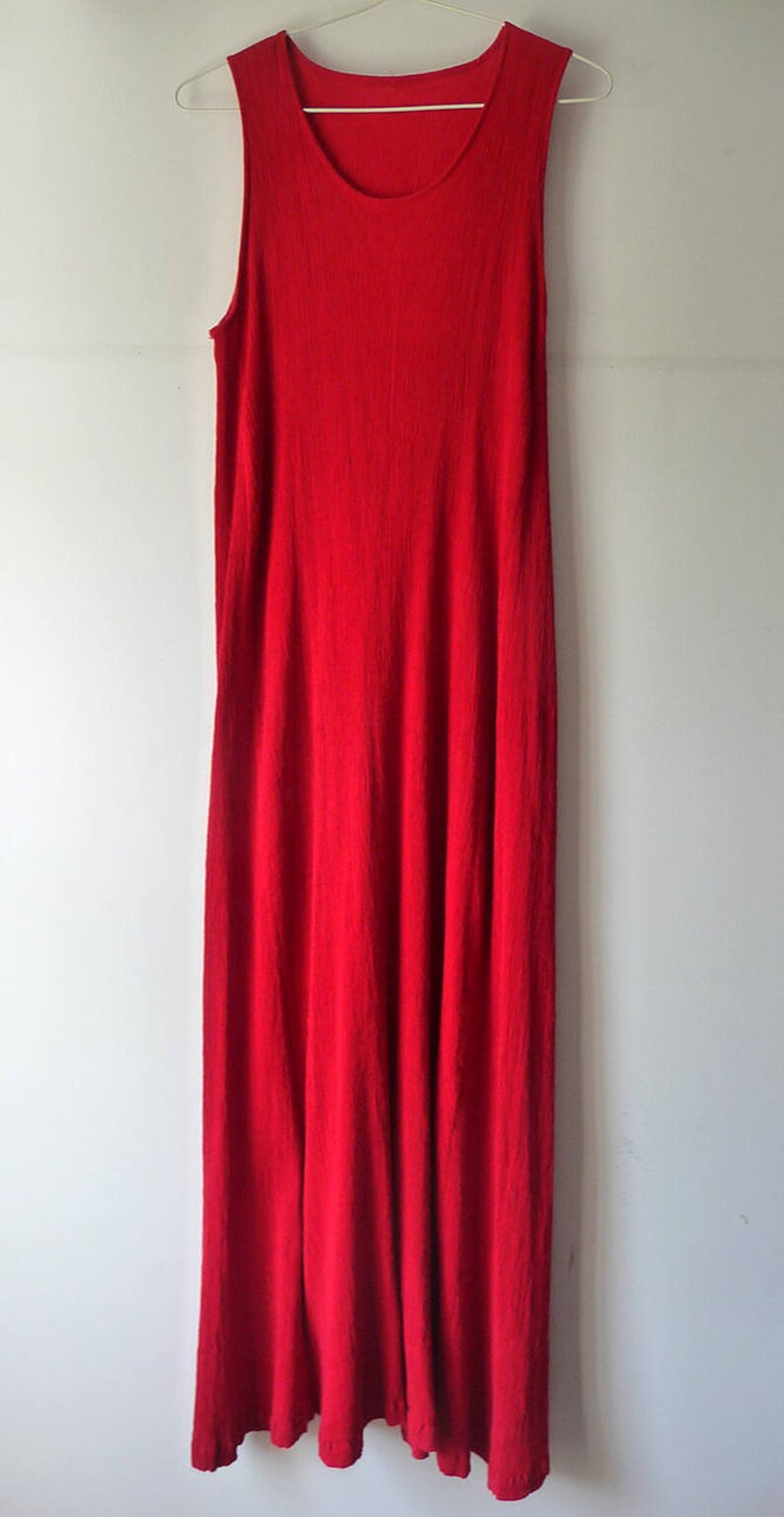 issey miyake red dress