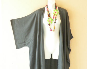 designer long dress with open front jacket