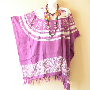 KG42 Turtle Batik Plus Size Kaftan Caftan Women Batwing Tunic Poncho Blouse Top - S, M, L, XL, 1X, 2X, 3X, 4X & 5X