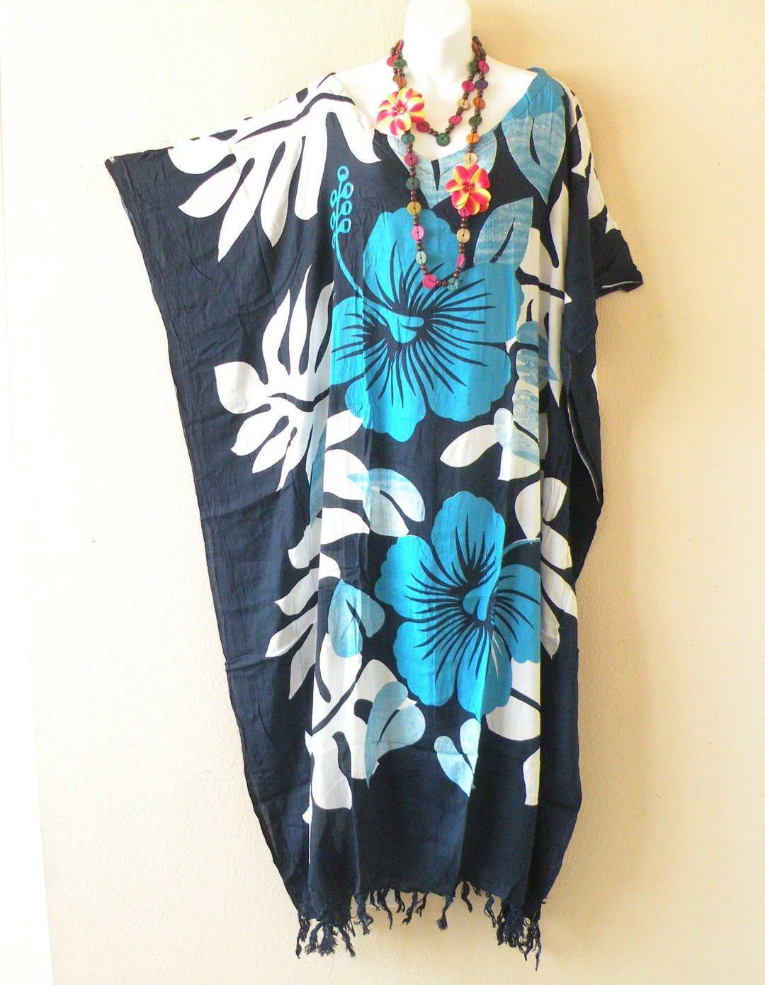 Chemise Kaftan En Coton Taille Plus - Manches Chauves-souris - Tailles 2X à 9X - Multicolore - Neuf Sans étiquettes
