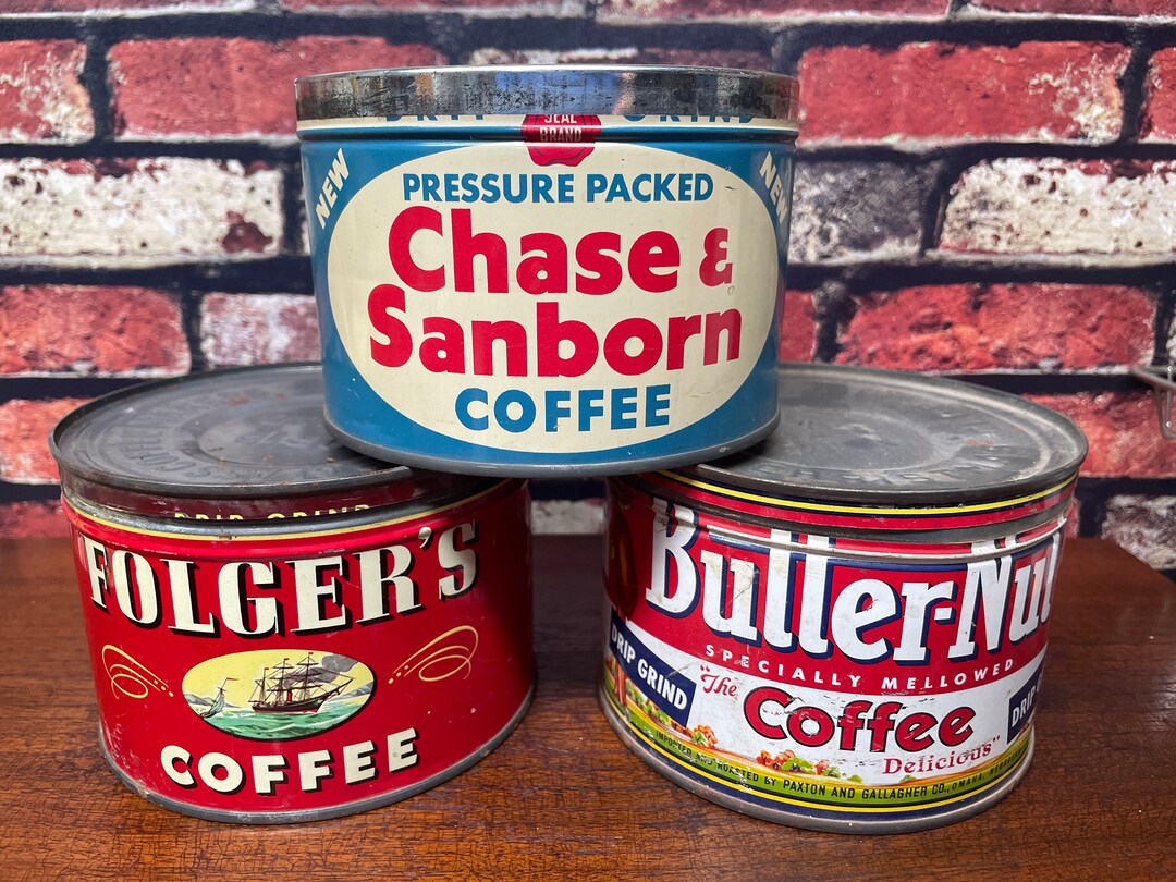 ヴィンテージコーヒー缶 3個セット - Etsy 日本