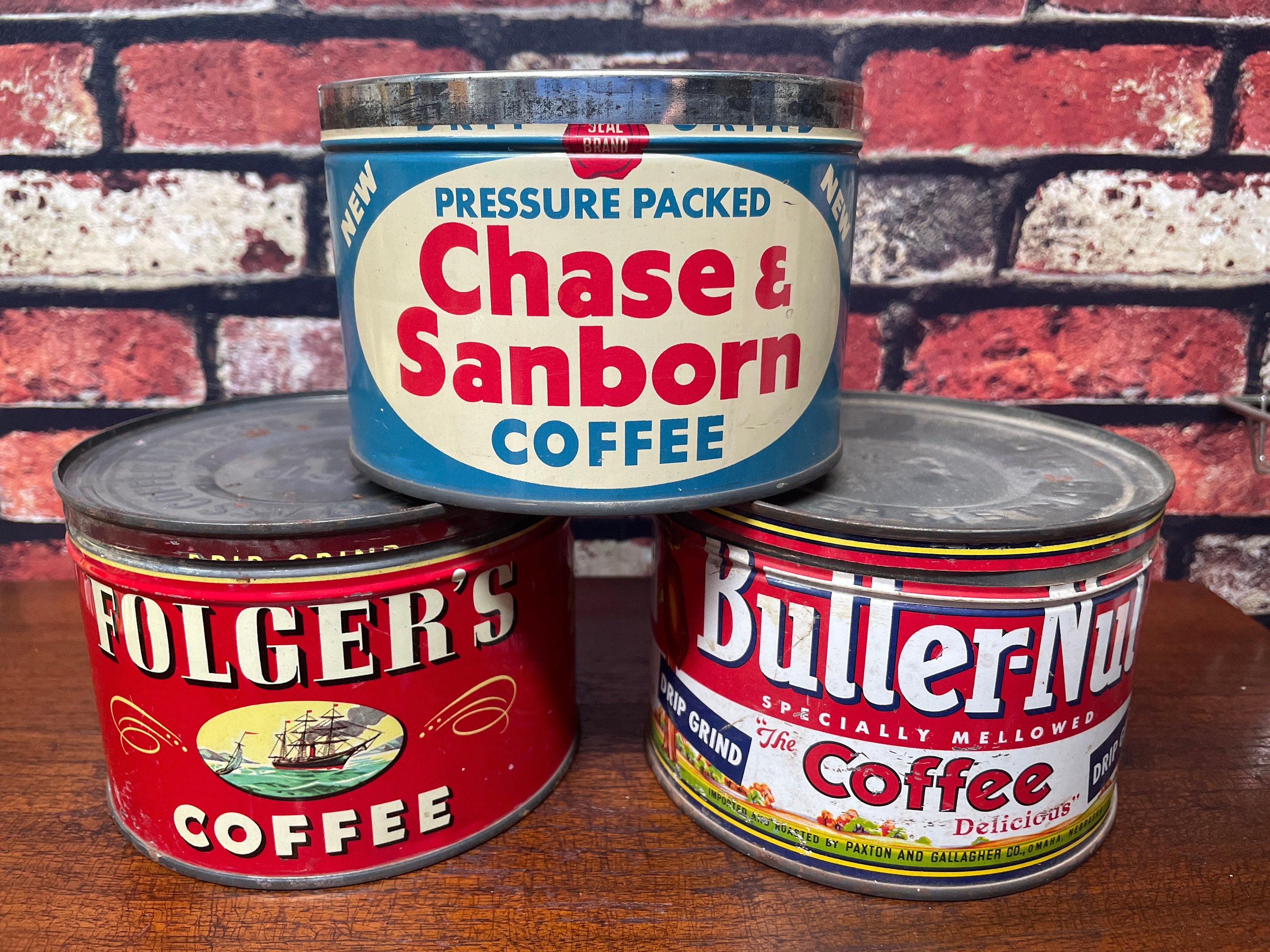 ヴィンテージコーヒー缶 3個セット - Etsy 日本