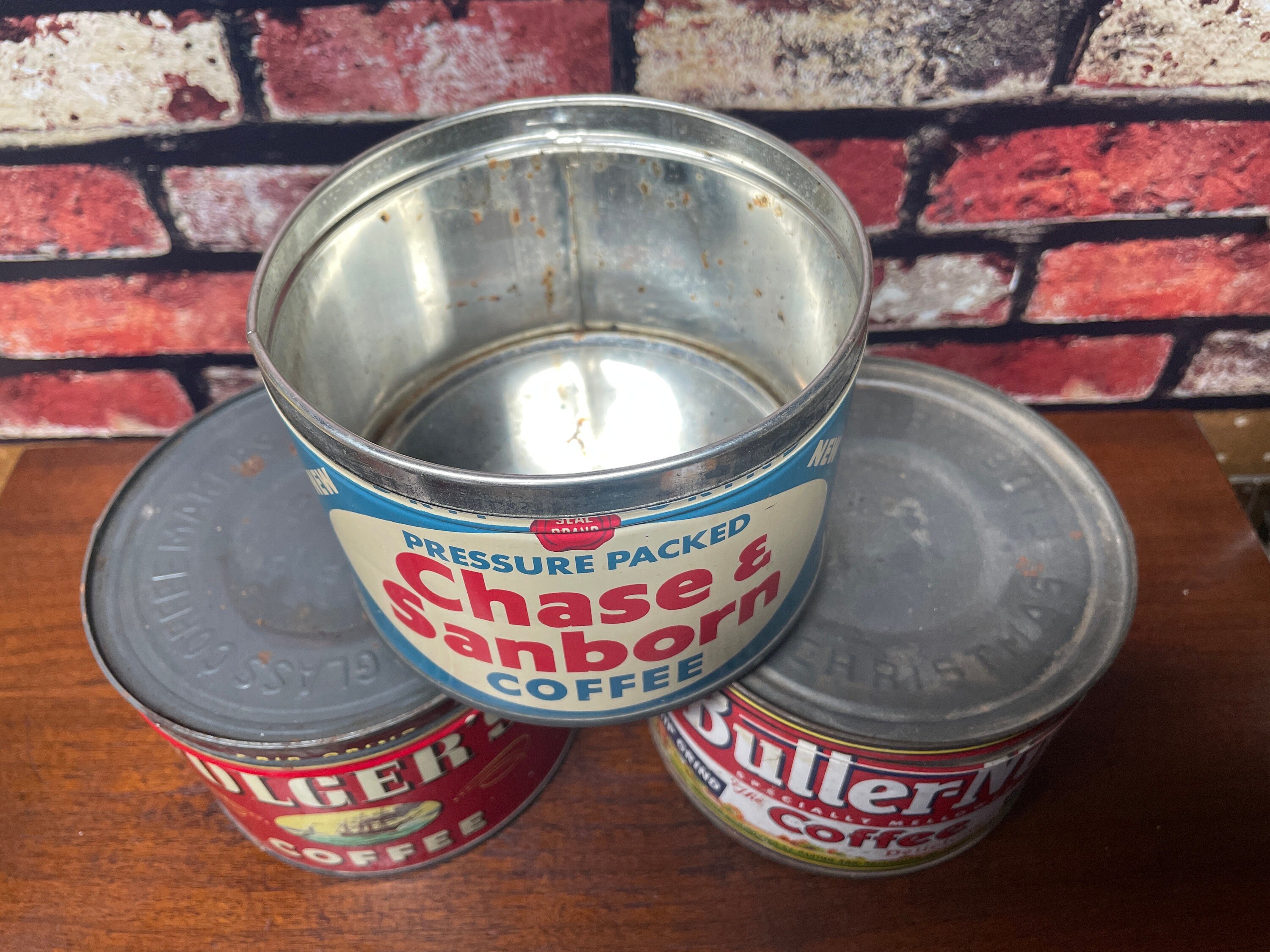 【ヴィンテージ】コーヒー缶 3缶セット ティン缶 tin缶 ヴィンテージコーヒー缶 3個セット - Etsy 日本