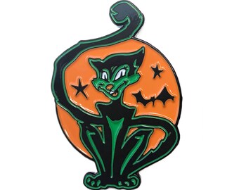 Halloween  "Black Cat" Enamel Lapel Pin