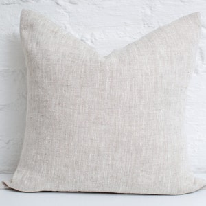 Light natural linen pillow cover / pure natural linen pillow / decorative linen pillows /linen cushion/softened linen cushions/linen/minimal