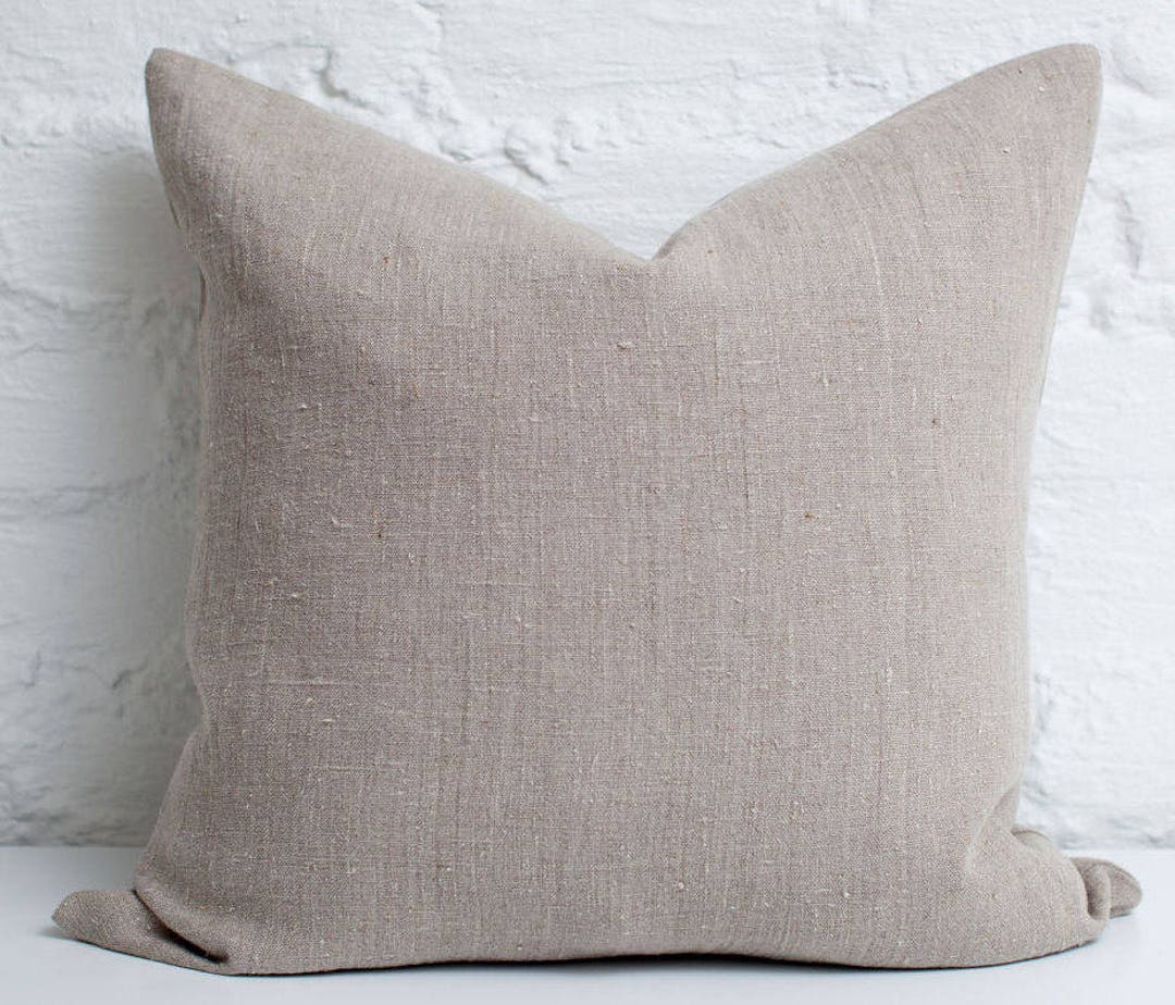 Natural Luxury Linen Pillow Cover / Stonewashed Linen Pillow