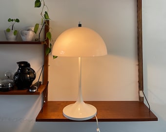 Hala Zeist Dutch design mushroom lamp, groot XL! tafellamp, schemerlamp, Space age seventies lamp