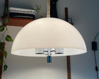 RAAK Holland Moderne vintage hanglamp, chroom armatuur voor 3 lampen 60 / 70. Model B1126