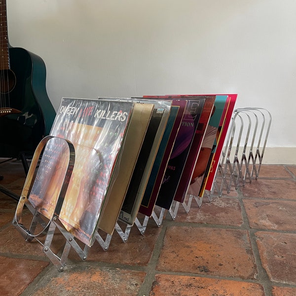 Harmonica magazine rack / vinyl storage rack / vinyl stand, girth rack, pull-out harmonica model storage rack