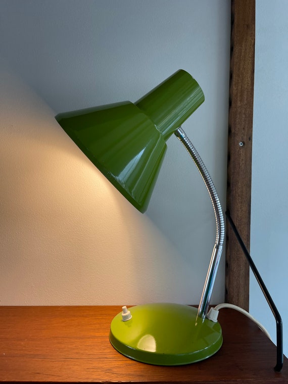 Lampe design abat-jour vert
