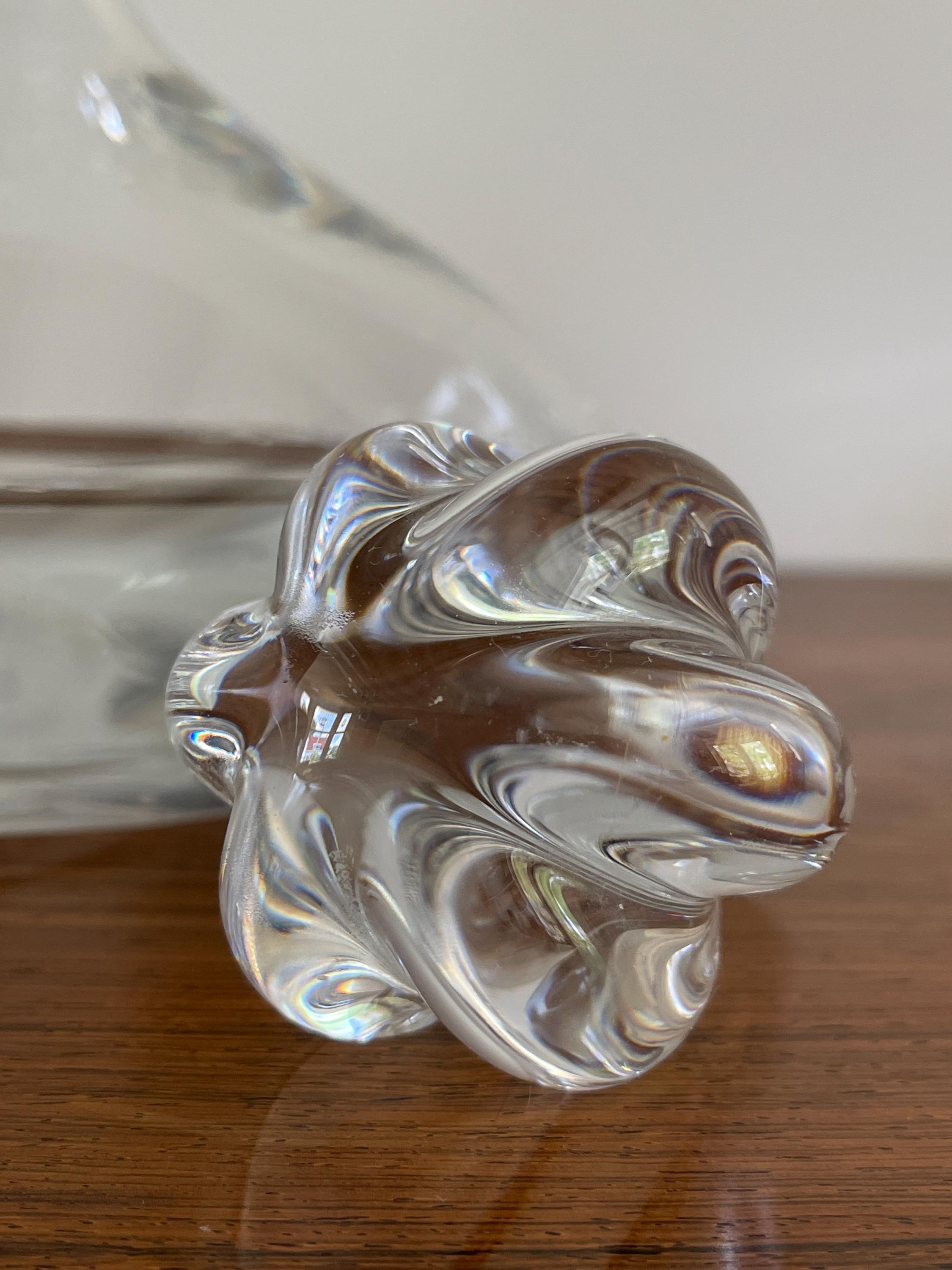 Cruche Et Bateau à Sauce Orrefors - Verre Soufflé à La Main - Suède - Vintage 70's
