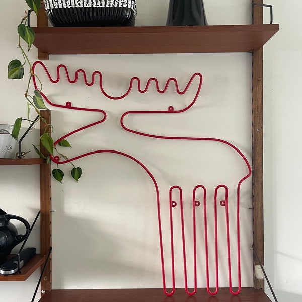 Ikea Red Metal Rack - Etsy