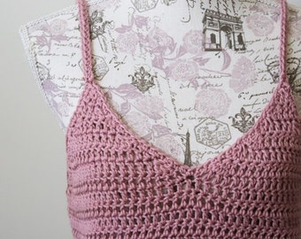 Tank Top Crochet Pattern | Crochet Crop Top Pattern | V-Neck Tank Top | Deep V Tank Top Pattern Crochet