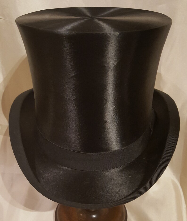 Silk Top Hat 60 UK 7 3/8 Etsy