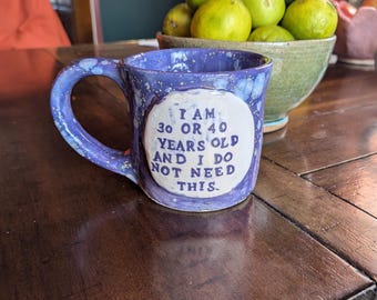 8oz Millennial Ennui Mug Purple
