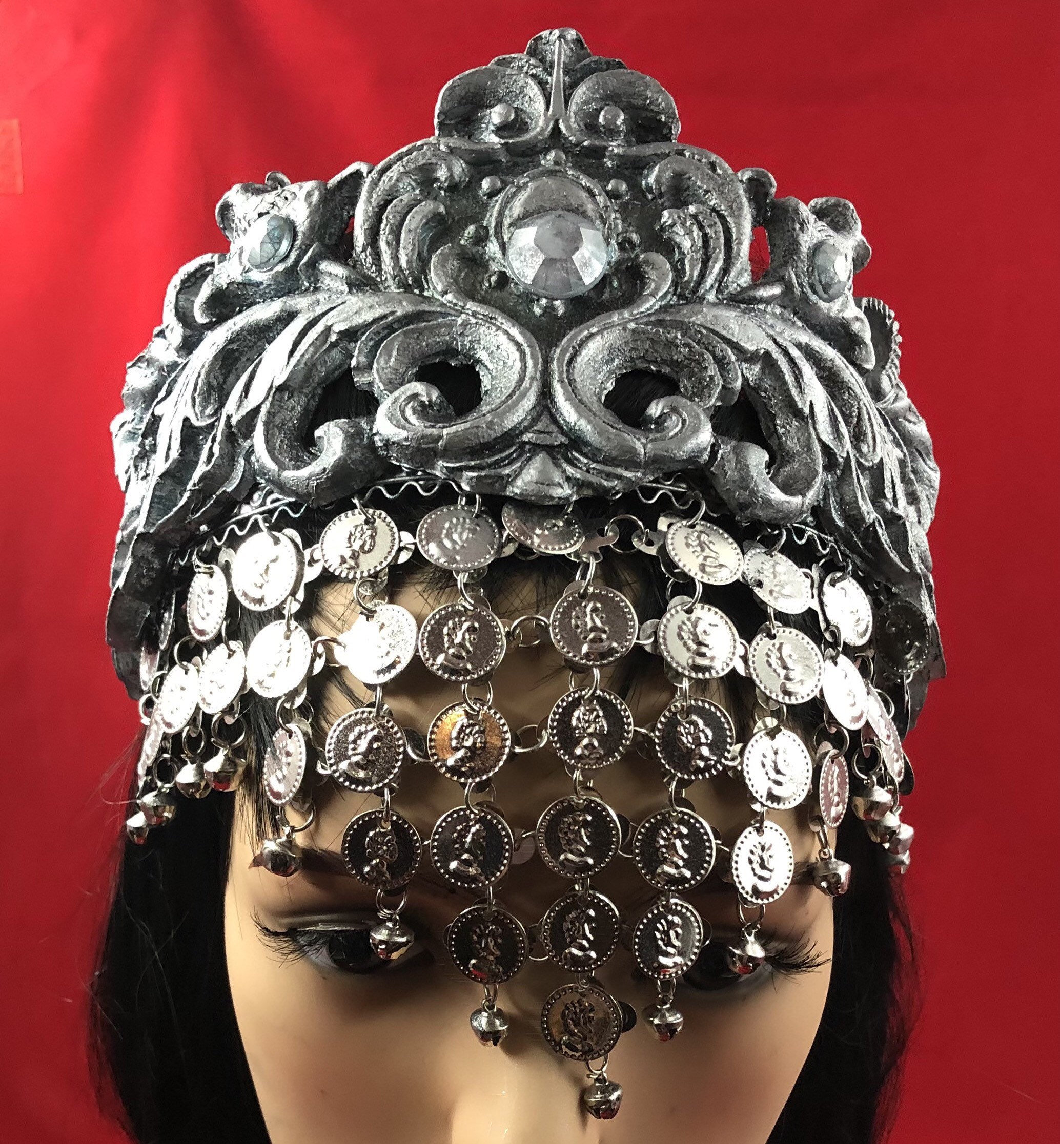 Silver Cosplay Warrior Arabic, Belly Dance Burlesque