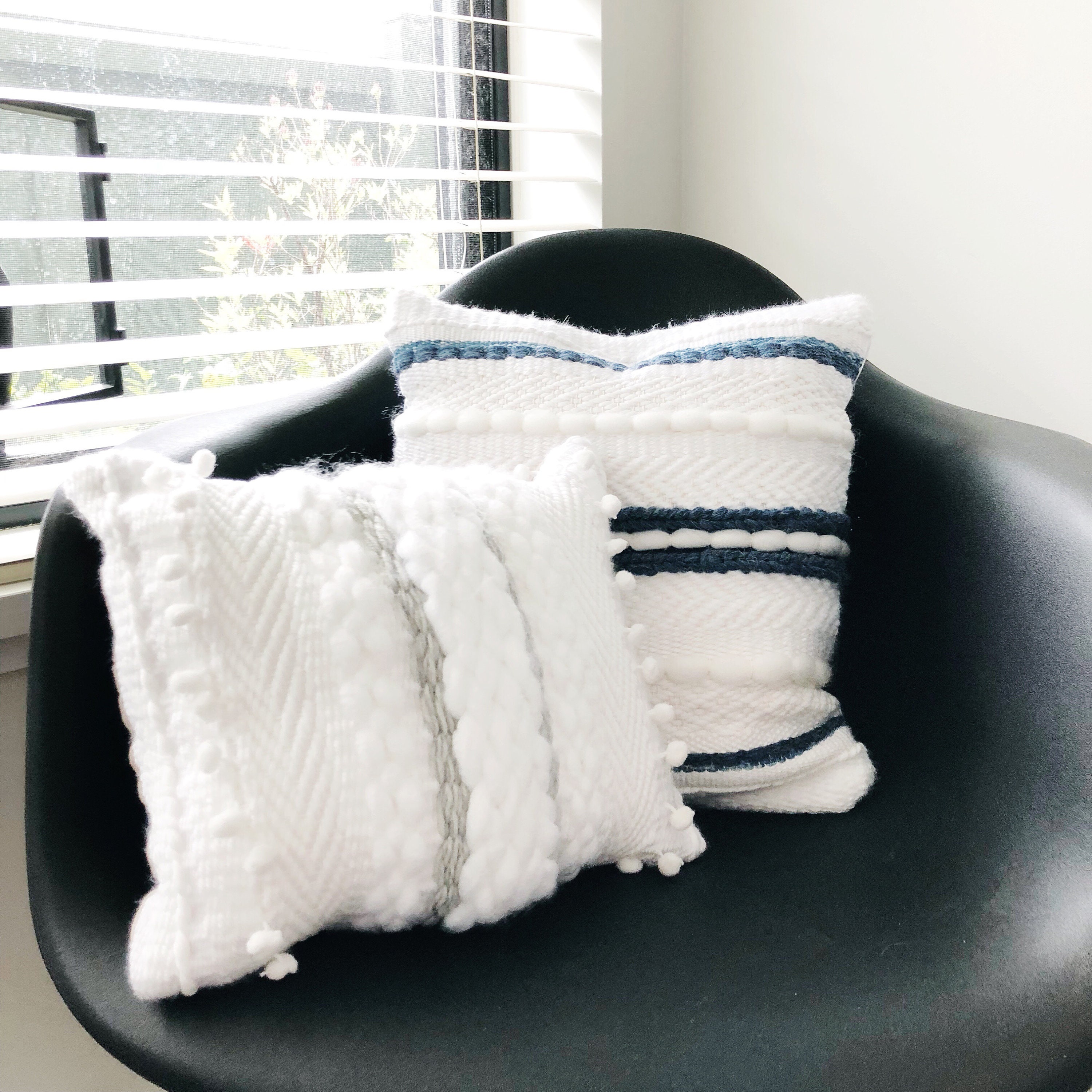 Woven Pillow / Handwoven Pillow // Striped Throw Pillow / Etsy