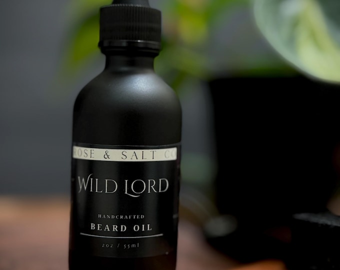 Wild Lord Beard Oil – Earthy Forest Scented Beard Oil | Herbal Woodsy Beard Conditioner for Men – Moisturizing & Taming