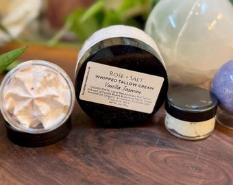 Jasmine Vanilla Whipped Tallow Cream | Body Butter | Traditional Natural Skincare