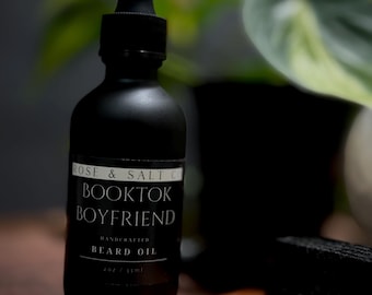 BookTok Boyfriend Beard Oil – Clean, Fresh Scented Beard Oil | Lightweight Daily Grooming Oil for Soft, Touchable Beards