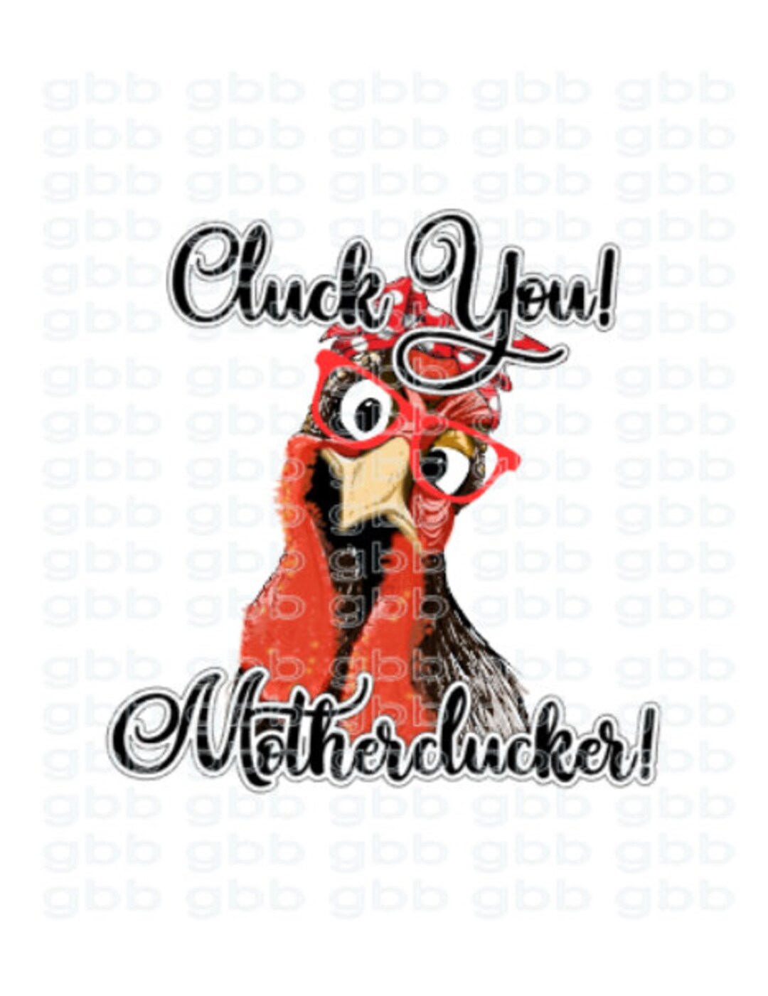 Cluck You Motherclucker Waterslide Decal Etsy