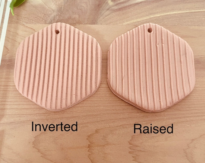 Line Stripe Polymer Clay Stamp | Acrylic Embossing Tool