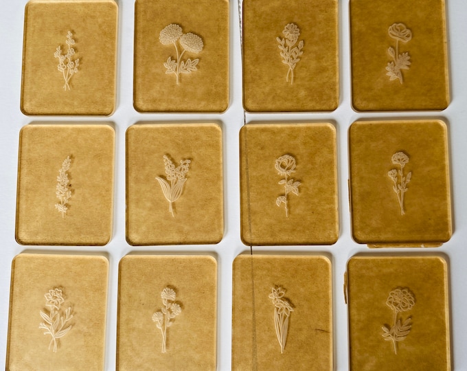 Birth Month Flower Acrylic Stamp | Polymer Clay Embossing