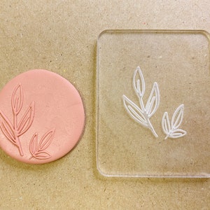 Folk Art Series - 9 Embossing Stamp For Polymer Clay | Flower Stamp | Clay Cutter | Texture Mat | Flower Design | Acrylic Stamps | Bake Clay