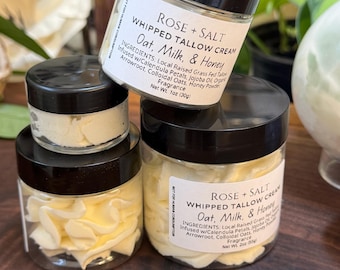 Hathor's Embrace (Oat, Milk, & Honey) Whipped Tallow Cream | Body Butter | Traditional Natural Skincare