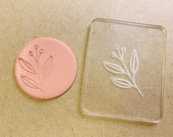 Folk Art Series - 12 Embossing Stamp For Polymer Clay | Flower Stamp | Clay Cutter | Texture Mat | Flower Design | Acrylic Stamp | Bake Clay
