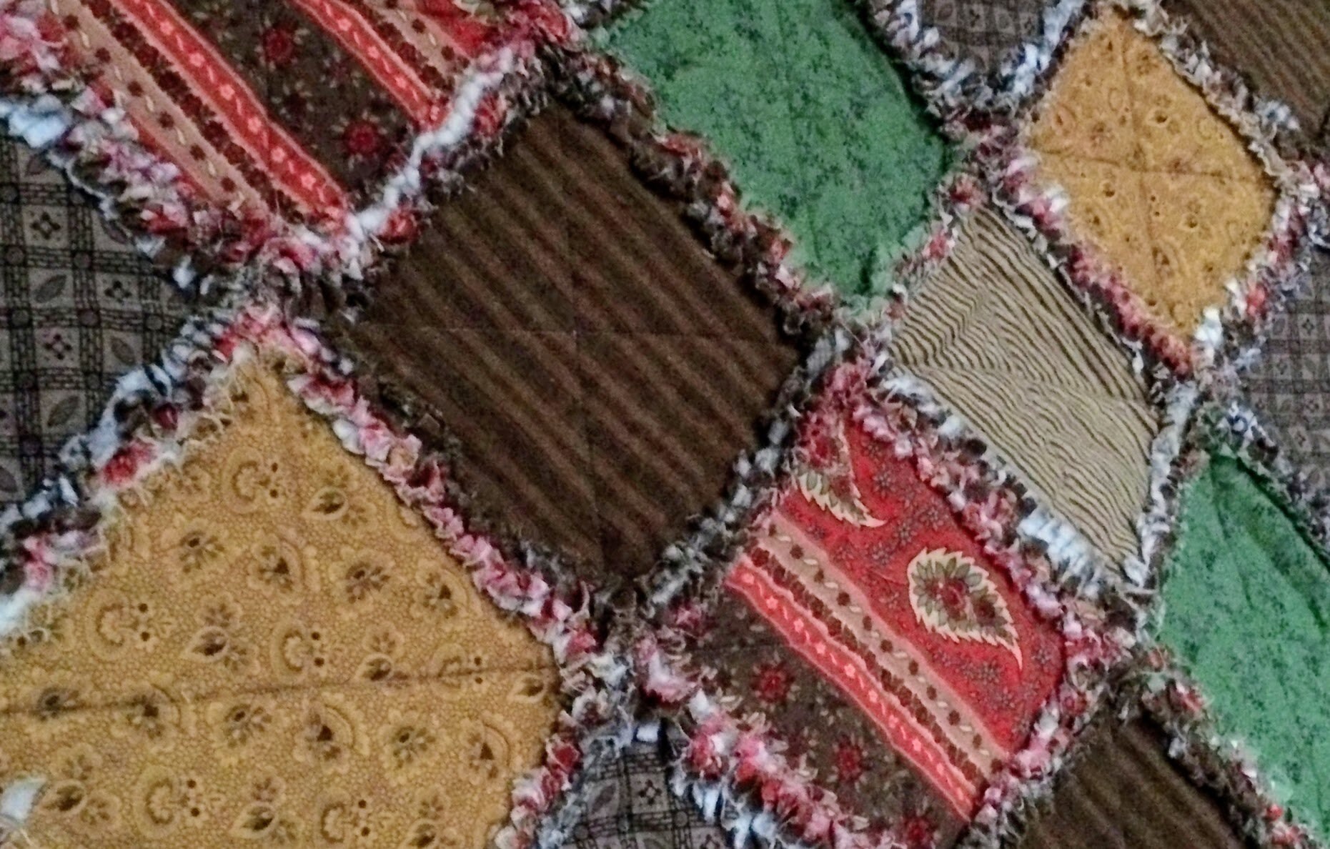 Paisley Cotton Flannel Rag Quilt Grad Gift Cotton Quilt Etsy